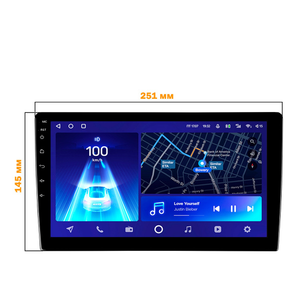 Штатная магнитола 10 дюймов для Haima M3 2013-16 Teyes CC2 PLUS 4110-5578 4+64G